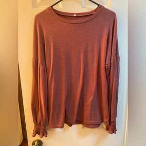 Amazon Women's Pink Long Sleeve Top